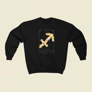 Floral Zodiac Sign Sagittarius 80s Sweatshirts Style