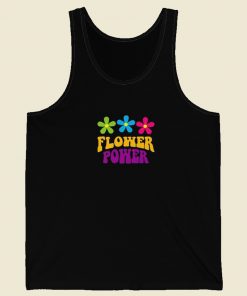 Flower Power Colorfully 80s Tank Top