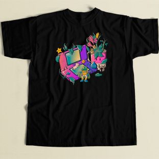 Gaming Adventure Graphic 80s T Shirt Style