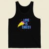 Love Is Cheesy Funny 80s Tank Top
