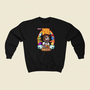 Funny Lucky Brews Cereal 80s Sweatshirts Style