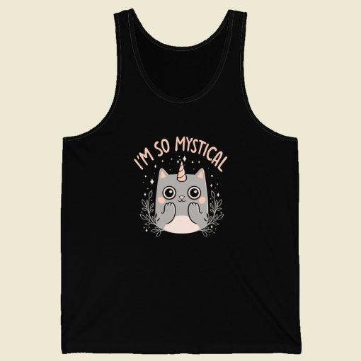 Mystical Kitty Funny 80s Tank Top