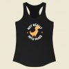 Not Really Into Hugs Funny 80s Racerback Tank Top