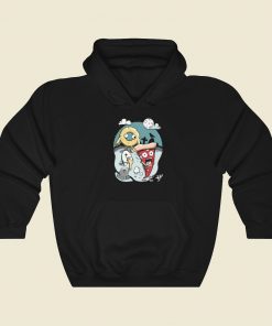 Spooky Night Pizza Funny Hoodie Style