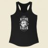 Witcher Forever Skull Graphic 80s Racerback Tank Top