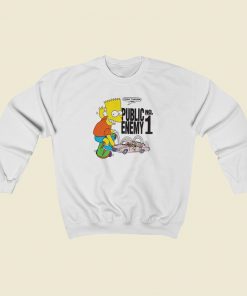Bart Simpson Public Enemy Sweatshirts Style