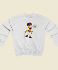 Bart Simpsons White Sox Sweatshirts Style
