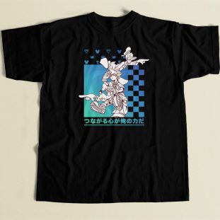 Donald Kanji Checkerboard Pullover T Shirt Style