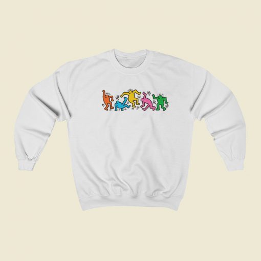 Keith Haring Dancing People Sweatshirts Style On Sale