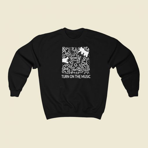 Keith Haring Music Art Sweatshirts Style On Sale