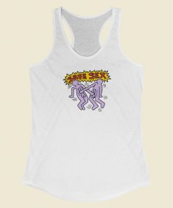 Keith Haring Safe Sex Racerback Tank Top On Sale