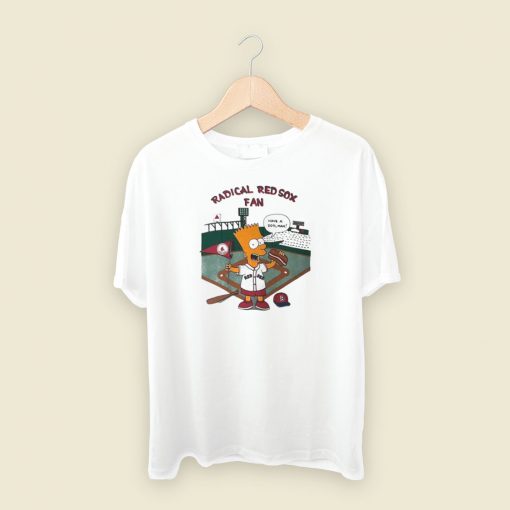Bart Simpson Radical Red Sox Fan T Shirt Style