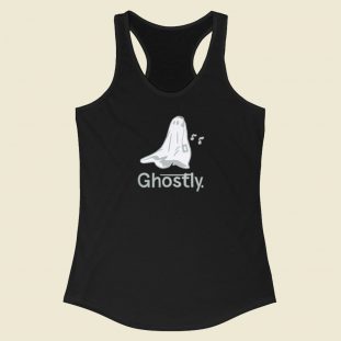 Ghostly Relevant Parties Racerback Tank Top On Sale