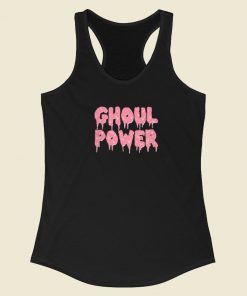Ghoul Power Pink Racerback Tank Top On Sale