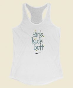 Girls Kick Butt Racerback Tank Top On Sale