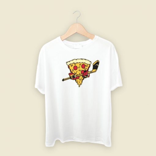 Pizza Ice Hockey Funny T Shirt Style