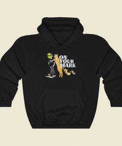 Alien And Panther On Your Mark Hoodie Style