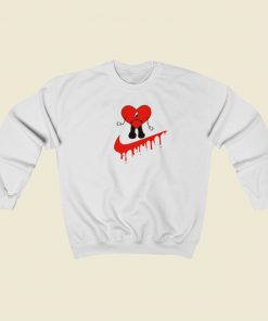 Bad Bunny Nike Sad Heart Parody Sweatshirts Style