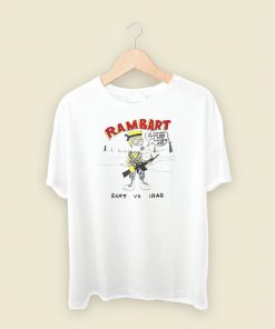 Bart Simpson Rambart T Shirt Style On Sale