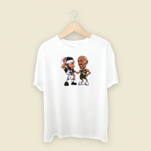 Gary Payton vs Klay Thompson T Shirt Style