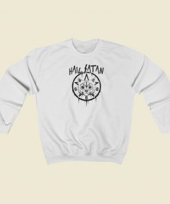 Hail Satan Cat 666 Sweatshirts Style On Sale