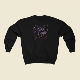 Olivia Rodrigo Sour Butterfly Tour Sweatshirts Style