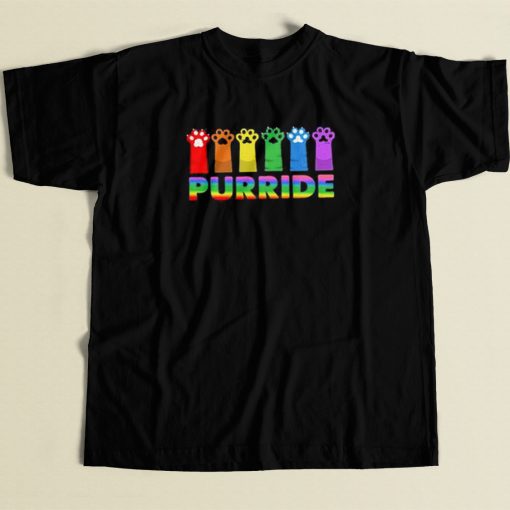 Purride Lgbt Pride Cat T Shirt Style On Sale