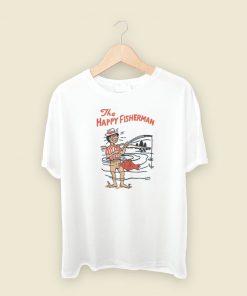 The Happy Fisherman T Shirt Style On Sale