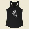 Badger On A Bicycle Racerback Tank Top
