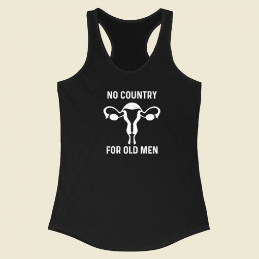 No Country For Old Men Uterus Racerback Tank Top