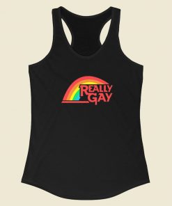 Really Gay Rainbow Pride Racerback Tank Top