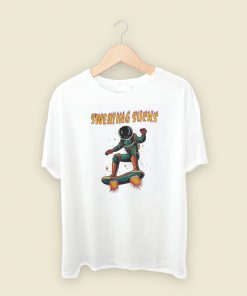 Sweating Sucks Astronaut T Shirt Style
