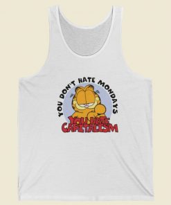 You Dont Hate Mondays Garfield Tank Top On Sale