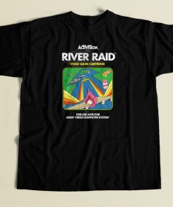 River Raid Vidiogame Catridge T Shirt Style