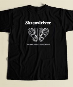 Skrewdriver Boots And Braces T Shirt Style