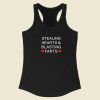 Stealing Hearts And Blasting Racerback Tank Top