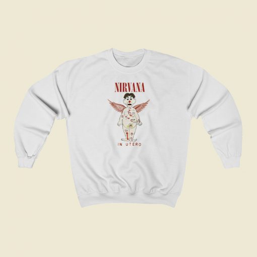 Nirvana In Utero Cartoon Sweatshirts Style