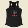 Sex Drugs And Adhd Racerback Tank Top